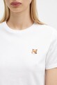 Maison Kitsuné cotton t-shirt Fox Head Patch white LW00105KJ0008