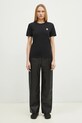 Maison Kitsuné t-shirt bawełniany Fox Head Patch LW00105KJ0008 czarny