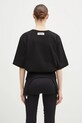 Clothing Fiorucci cotton t-shirt Suspender Belt W01FMTSH263CJ01BK01 black