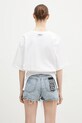 Abbigliamento Fiorucci t-shirt in cotone Suspender Belt W01FMTSH263CJ01WH01 bianco