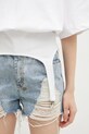 Бавовняна футболка Fiorucci Suspender Belt білий W01FMTSH263CJ01WH01
