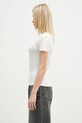 Blúzka s prímesou kašmíru JW Anderson Pointelle Cap Sleeve Top KW1276.YN0389.001 biela AW24