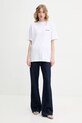 Bavlněné tričko Rotate 112445400 bílá SS25