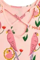ροζ Παιδικό βαμβακερό μπλουζάκι Mini Rodini Parrots