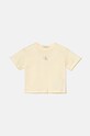 Dětské bavlněné tričko Calvin Klein Jeans IG0IG02136.9BYH.116 béžová AW24