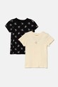 Calvin Klein Jeans t-shirt bawełniany dziecięcy 2-pack nadruk beżowy IG0IG02695.9BYH.104.116