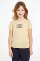 Tommy Hilfiger t-shirt bawełniany dziecięcy nadruk pomarańczowy KG0KG08061.9BYH.128.176