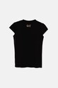 Dětské tričko EA7 Emporio Armani 6DFT01.FJQCZ černá AW24