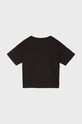 EA7 Emporio Armani tricou de bumbac pentru copii 6DFT11.FJLOZ negru AW24