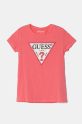 Guess maglietta per bambini tessuto elasticizzato rosa J2YI51.K6YW1.9BYH