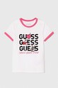 Guess t-shirt dziecięcy J4YI08.K6YW4.9BYH biały AW24