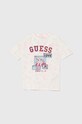 Детская хлопковая футболка Guess J4YI14.K8HM4.9BYH розовый AW24