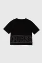 czarny Guess t-shirt Dziewczęcy