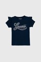 Guess t-shirt bawełniany dziecięcy aplikacja granatowy J4YI43.K6YW4.9BYH