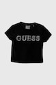 Guess tricou copii imprimeu negru J4YI48.KBXI2.9BYH