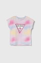 Dětské tričko Guess potisk růžová K4YI09.K6YW3.9BYH