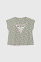 Guess t-shirt dziecięcy z elastanem zielony K4YI09.K6YW3.9BYH