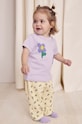 Bobo Choses tricou bebe Pansy Flower 224AB025 violet