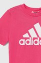 adidas tricou de bumbac pentru copii LK BL CO TEE roz IX7329