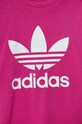 Dziewczynka adidas Originals t-shirt bawełniany dziecięcy TREFOIL TEE IY2384 różowy