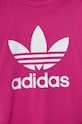 Djevojčice Dječja pamučna majica kratkih rukava adidas Originals TREFOIL TEE IY2384 roza