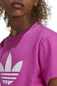 Детская хлопковая футболка adidas Originals TREFOIL TEE розовый IY7419