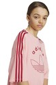 adidas Originals t-shirt bawełniany dziecięcy TEE IY9544 różowy