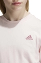 Детская хлопковая футболка adidas U SL TEE JF8747 розовый