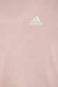 Dječja pamučna majica kratkih rukava adidas LK 3S CO TEE roza IX7338