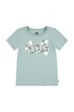 Детская хлопковая футболка Levi's WILDFLOWERS BATWING TEE хлопок бирюзовый 4EL036