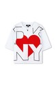 Dětské bavlněné tričko Dkny kulatý bílá D62065.126.150