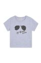 Michael Kors t-shirt bawełniany dziecięcy nadruk szary R30141.114.150