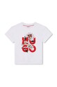 HUGO tricou de bumbac pentru copii print alb G00210.156.162