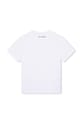 Детская хлопковая футболка Karl Lagerfeld Z30205.156.162 белый AW24