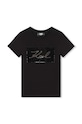 Karl Lagerfeld tricou copii imprimeu negru Z30210.114.150
