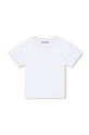 Karl Lagerfeld tricou de bumbac pentru copii Z30212.156.162 alb AW24