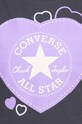Lány Converse gyerek pamut póló 3CG228 fekete