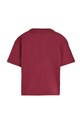 DÍVKA Dětské bavlněné tričko Calvin Klein Jeans IG0IG02136.9BYH. burgundské