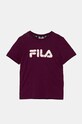 Fila tricou de bumbac pentru copii LINDBERG print violet FAK0376