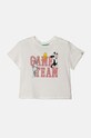 United Colors of Benetton tricou de bumbac pentru copii print alb 3I1XG10HF.P.Seasonal