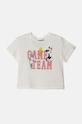 United Colors of Benetton t-shirt in cotone per bambini personaggi dei cartoni animati bianco 3I1XG10HF.P.Seasonal
