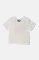 United Colors of Benetton tricou de bumbac pentru copii 3I1XG10HF.P.Seasonal alb AW24