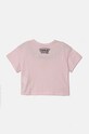United Colors of Benetton tricou de bumbac pentru copii 3I1XG10HF.P.Seasonal roz AW24