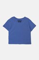 Dětské bavlněné tričko United Colors of Benetton 3I1XG10HF.P.Seasonal modrá AW24