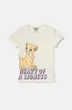 United Colors of Benetton t-shirt in cotone per bambini personaggi dei cartoni animati beige 3I1XC10LK.G.Seasonal