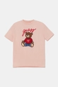 Guess t-shirt in cotone per bambini cotone rosa H4BJ06.I3Z14.9BYH