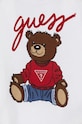 Fete Guess tricou de bumbac pentru copii H4BT01.I3Z14.9BYH alb