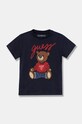 Детская хлопковая футболка Guess хлопок тёмно-синий H4BT01.I3Z14.9BYH