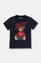 Guess tricou de bumbac pentru copii print bleumarin H4BT01.I3Z14.9BYH