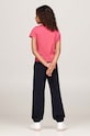 Tommy Hilfiger t-shirt bawełniany dziecięcy różowy KG0KG05242.9BYH.74.122